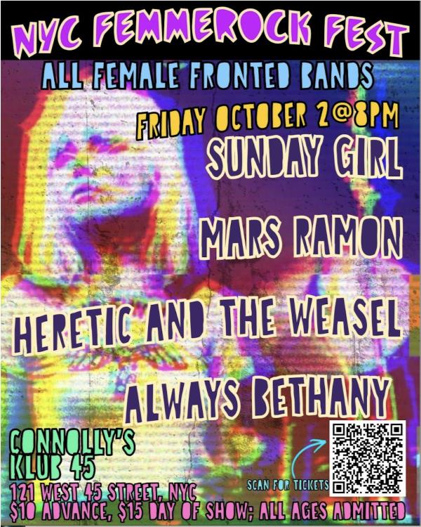 Sunday Girl/Mars Ramon/Heretic and the Weasel/Always Bethany: 
